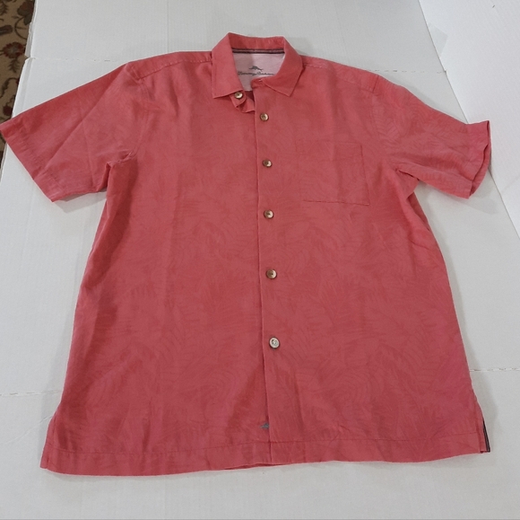 Tommy Bahama Other - Tommy Bahama Camden Coast Cotton Silk Palm Frond Hawaiian Shirt